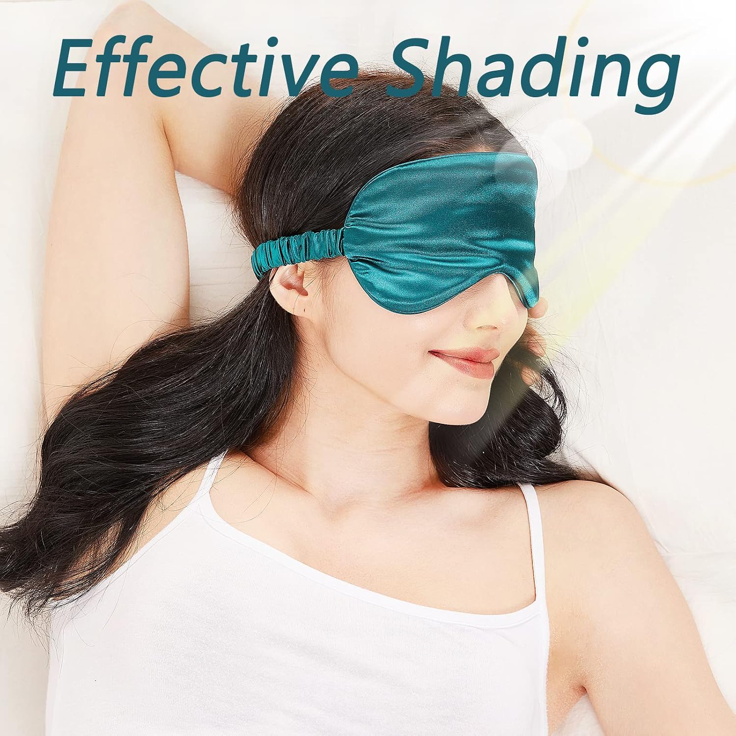 LERSVICVIL Sleep Mask 4 Pack Silk Eye Cover Soft Satin Blindfold Elastic Strap Night Eyeshade Travel Nap for Women Men - Image 3