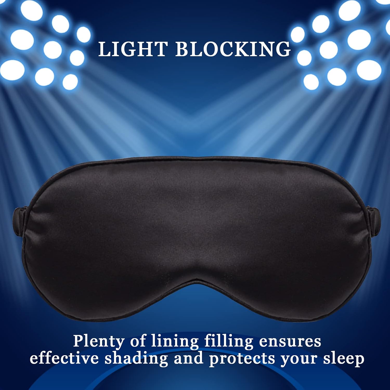 LERSVICVIL Sleep Mask 4 Pack Silk Eye Cover Soft Satin Blindfold Elastic Strap Night Eyeshade Travel Nap for Women Men - Image 6