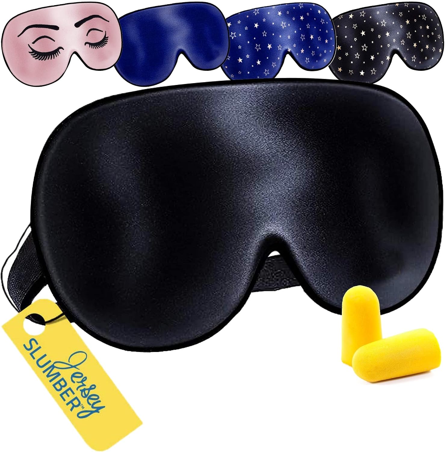 Jersey Slumber 100% Silk Sleep Mask for Women Men Side Sleeper - Light Blocking Eye Mask for Sleeping, Zero Pressure Soft Blindfold, Adjustable Strap, Silk Eye Cover for Travel Nap - Black - Image 8