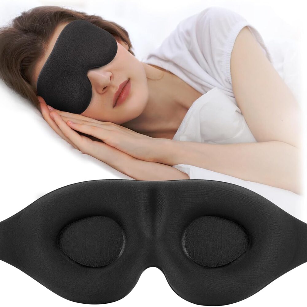 ZGGCD Sleep Mask for Side Sleeper, Light Blocking Eye Mask for Women Men